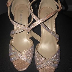 Rose gold heels